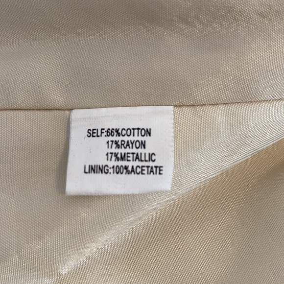 NWT Kay Unger Strapless Metallic Brocade Style Dress, Size 8 - Picture 16 of 17